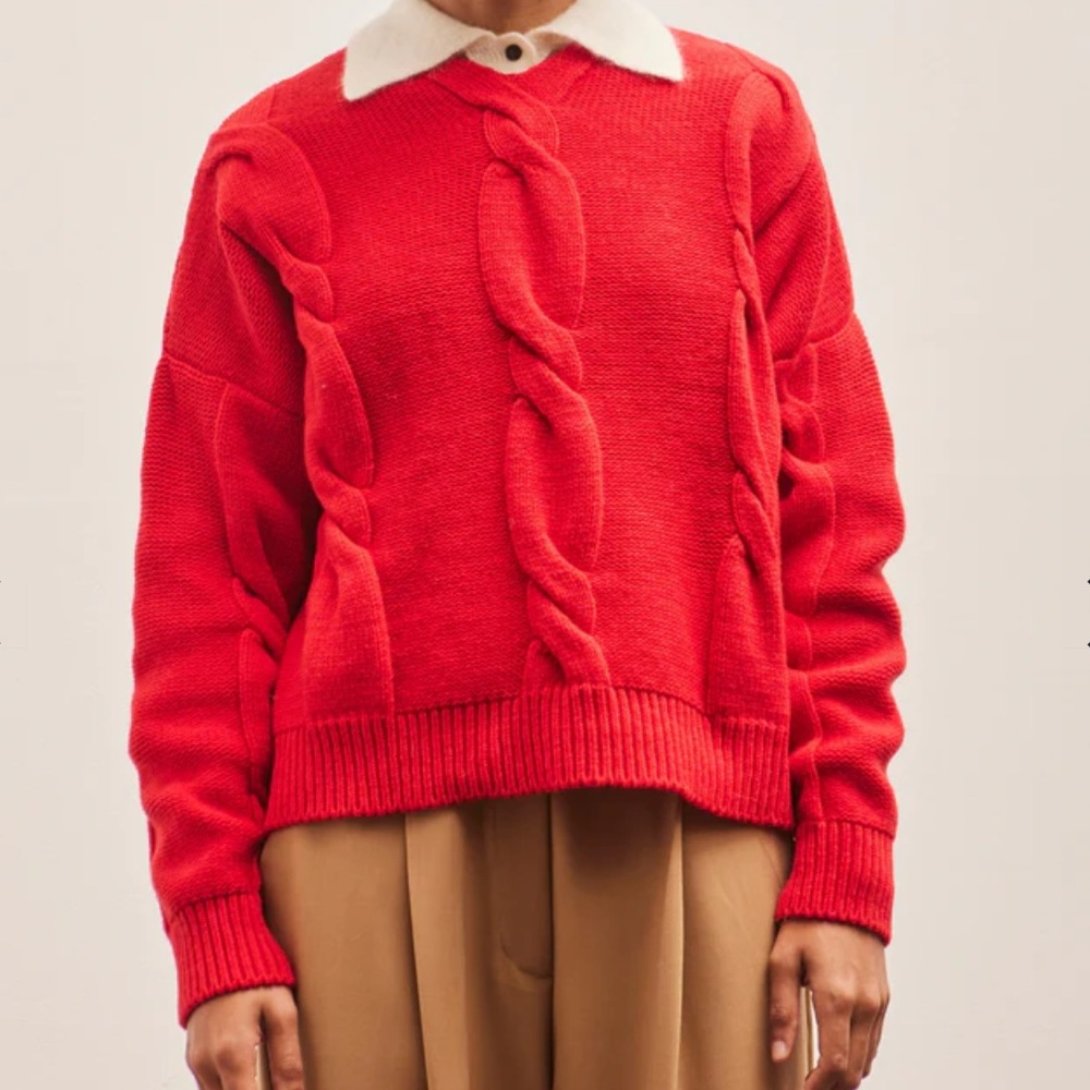 Cordera Braided Wool and Cashmere Sweater